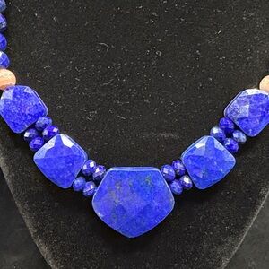 ✨ Jay King Reversible Lapis & Rhodochrosite Necklace – Sterling Silver